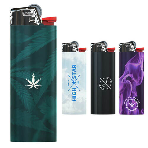Custom Wrapped Bic Lighters Custom Printed As Low As 2.22